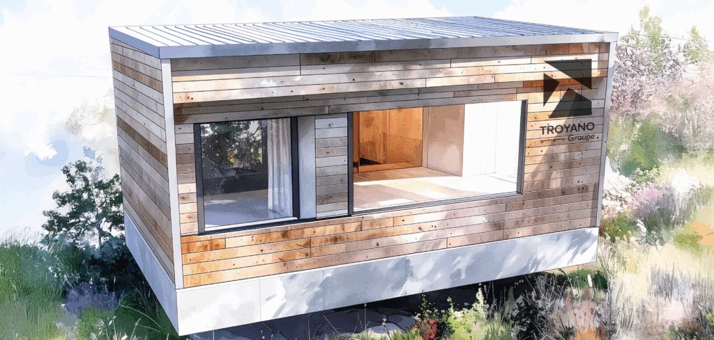 cabane de chantier aquarelle