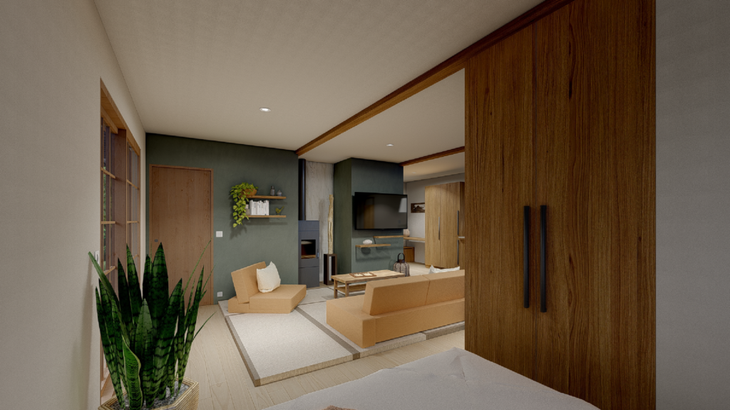 intérieur d'habitat japonais traditionnel